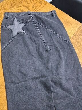 REFORMATION Jeans Womens 26 BLACK FADED STRAIGHT LEGS ?? STAR SEINE Used Denim